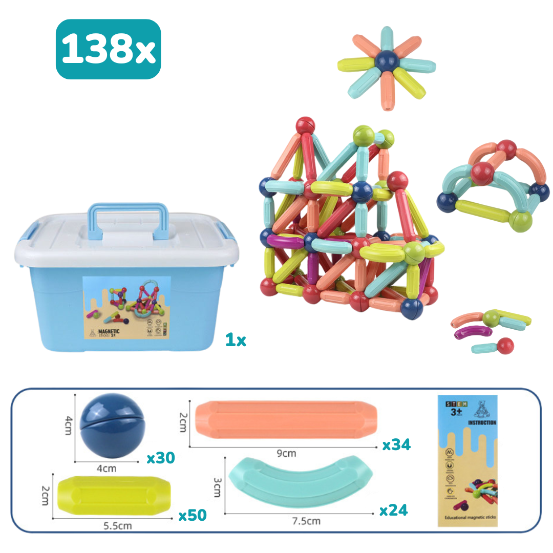 Magneti Stix – un jeu éducatif avec des bâtonnets magnétiques