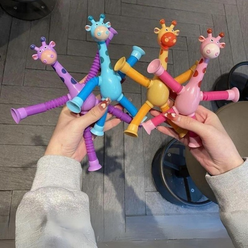 Giraffe Pop – jouet sensoriel élastique et adhésif