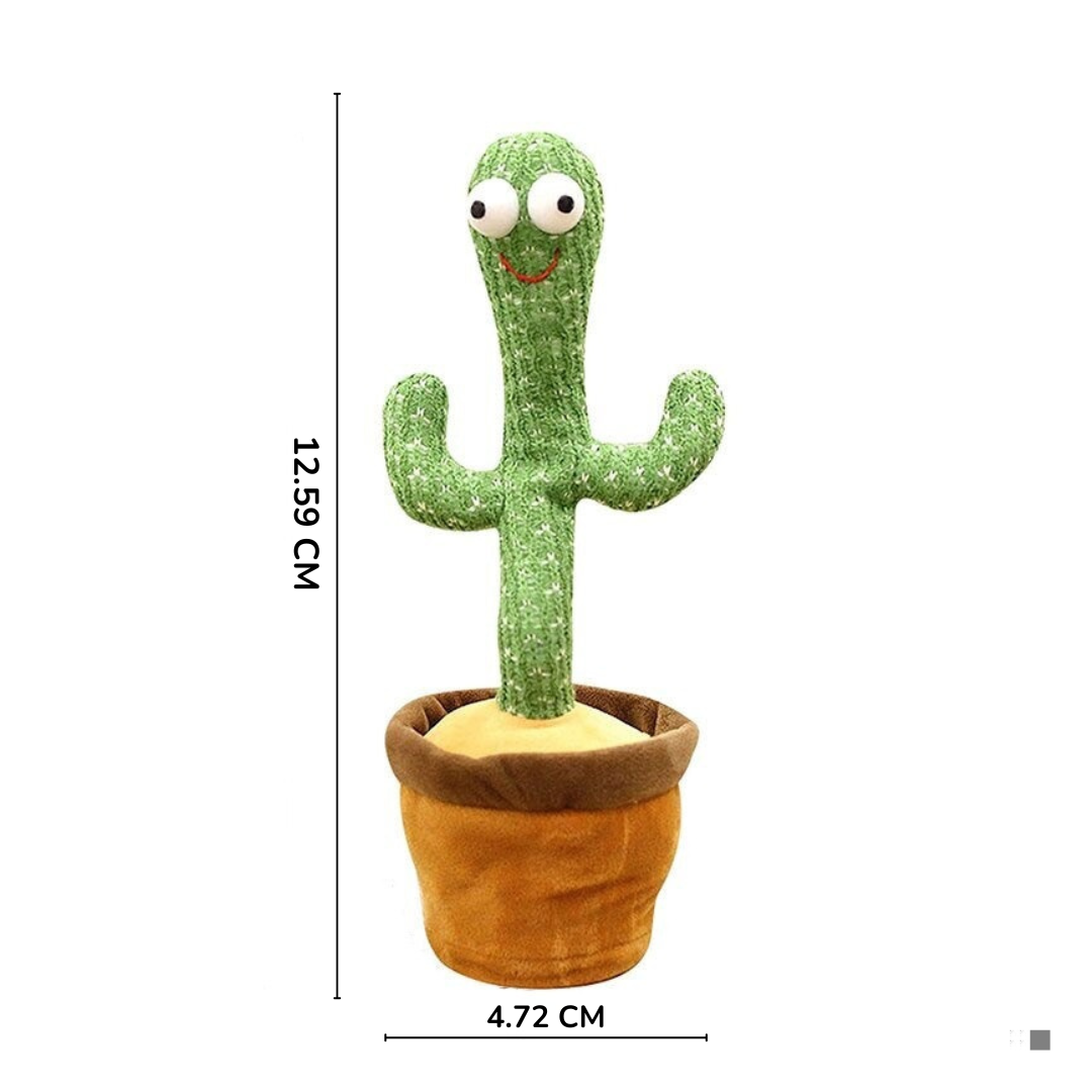 Cactus dansant avec musique, enregistrement et effets lumineux