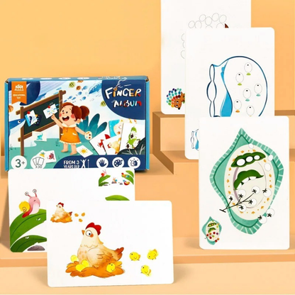 Kit de peinture au doigt – favorise le développement des capacités sensorielles et la créativité