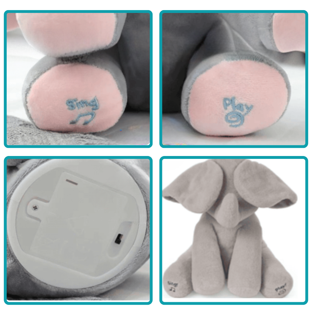 Chantez avec moi – Éléphant en peluche musical