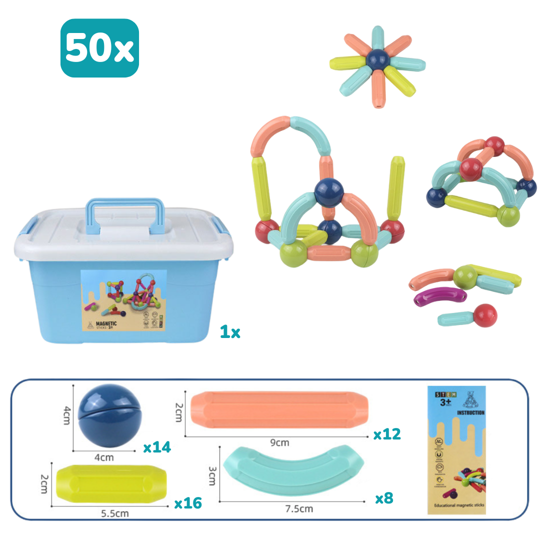 Magneti Stix – un jeu éducatif avec des bâtonnets magnétiques