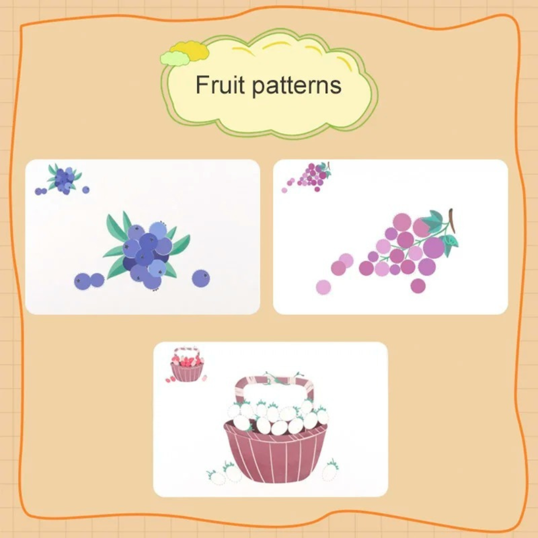 Kit de peinture au doigt – favorise le développement des capacités sensorielles et la créativité