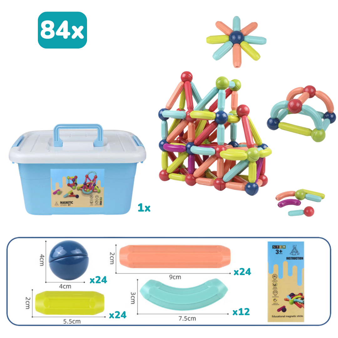 Magneti Stix – un jeu éducatif avec des bâtonnets magnétiques