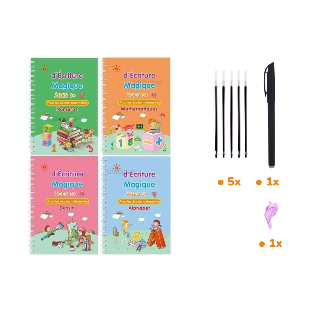 Livret de calligraphie magique – Apprenez à écrire en vous amusant