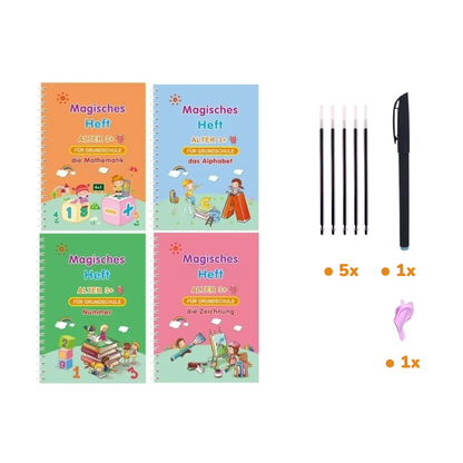 Livret de calligraphie magique – Apprenez à écrire en vous amusant