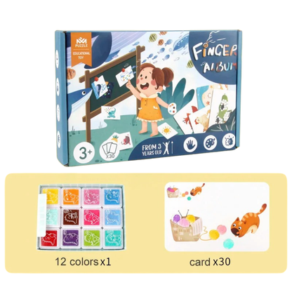 Kit de peinture au doigt – favorise le développement des capacités sensorielles et la créativité