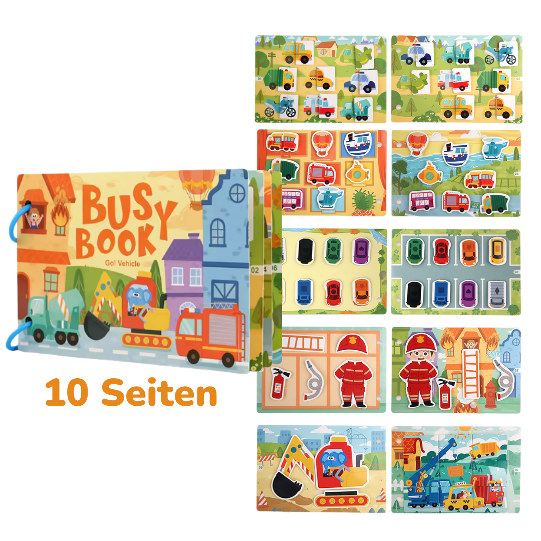 Busy Book – Interaktives Montessori-Buch (Ab 1 Jahr)