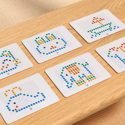 Tableau créatif avec épingles magnétiques – formes infinies et apprentissage