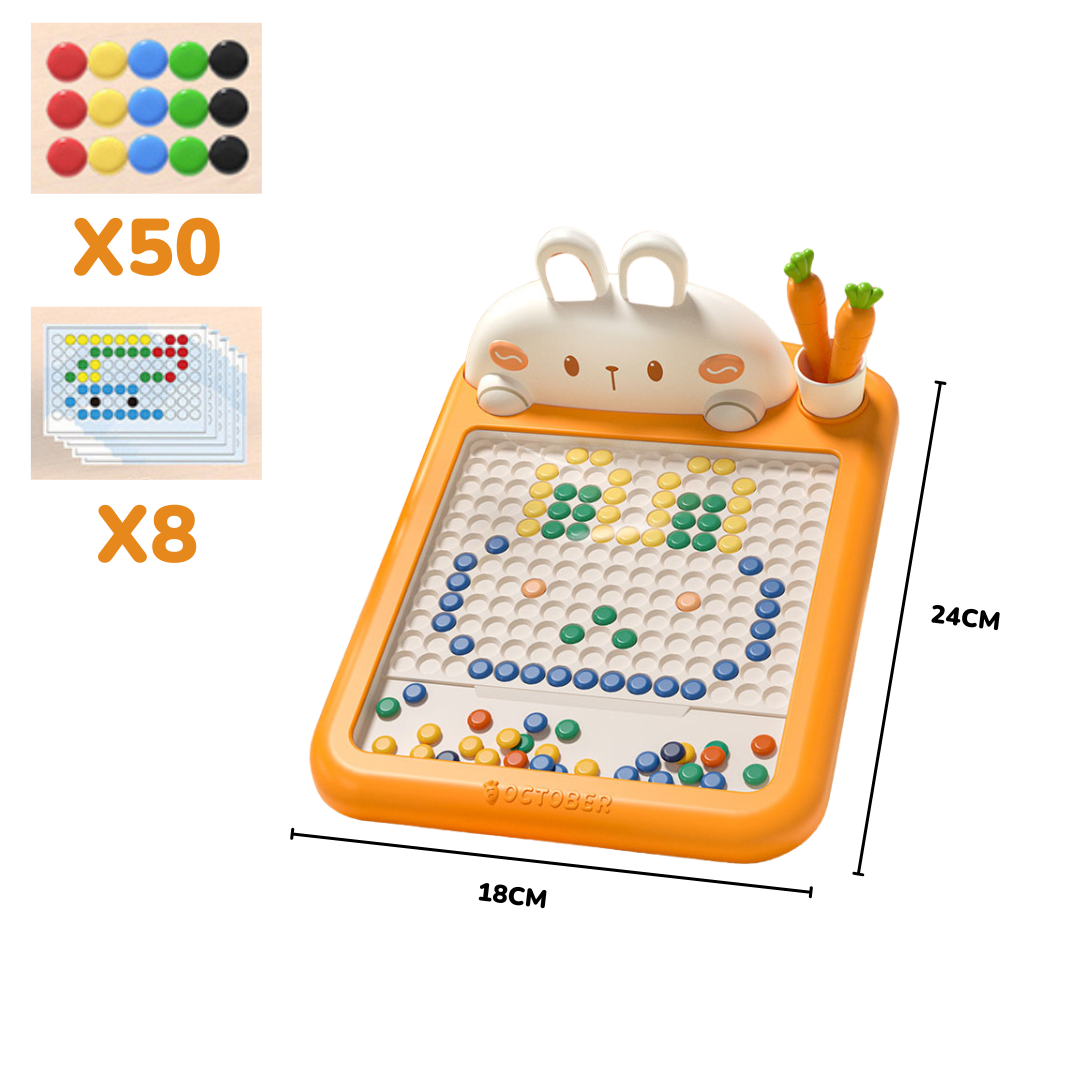 Tableau créatif avec épingles magnétiques – formes infinies et apprentissage