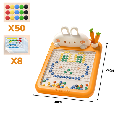 Tableau créatif avec épingles magnétiques – formes infinies et apprentissage