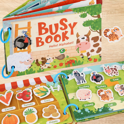 Busy Book – Interaktives Montessori-Buch (Ab 1 Jahr)