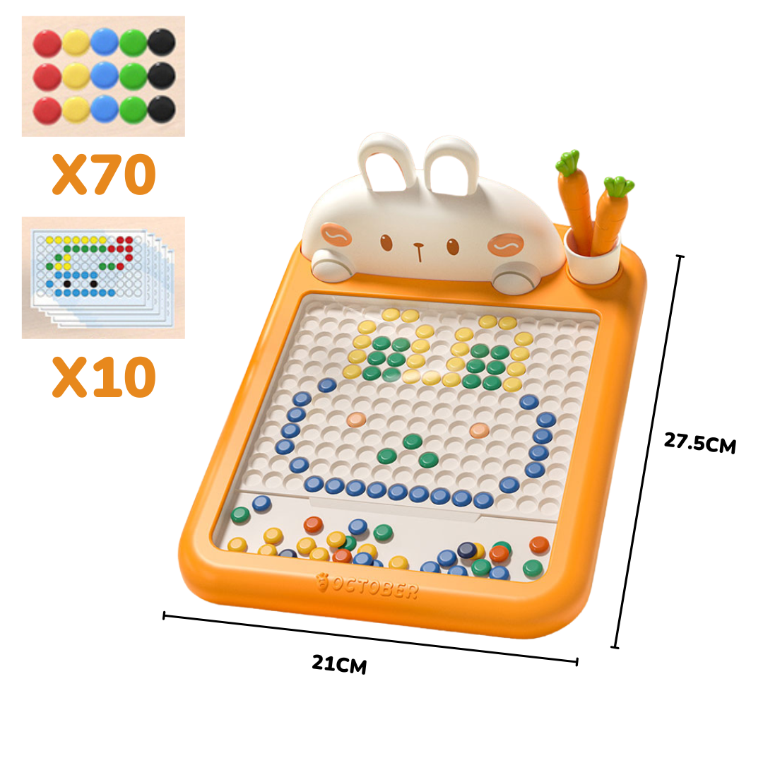 Tableau créatif avec épingles magnétiques – formes infinies et apprentissage