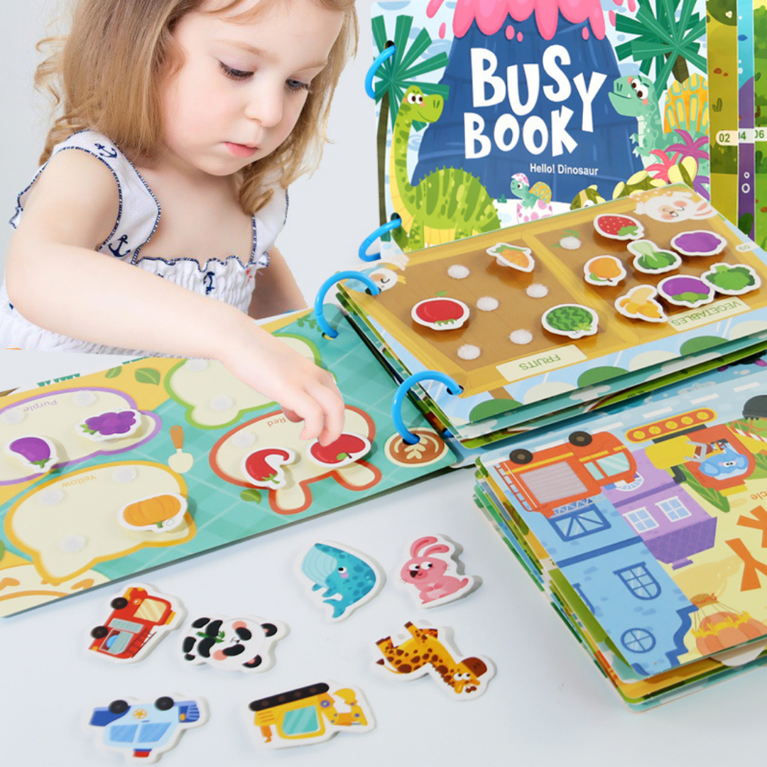 Busy Book – Interaktives Montessori-Buch (Ab 1 Jahr)